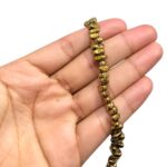 Fio Hematita Cascalho Dourado - 1 Fio - Imagem 2