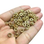 Entremeio Redondo 7mm Abs Dourado - 20 Gramas - Imagem 4