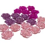 Conta Entremeio Flor 19mm Abs Colorido - 20 Gramas