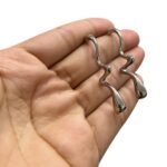 Base Brinco Disforme 24mm Níquel – 1 Par - Imagem 3