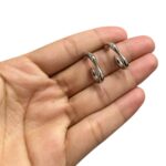 Base Brinco Disforme 21mm Níquel - 1 Par - Imagem 2