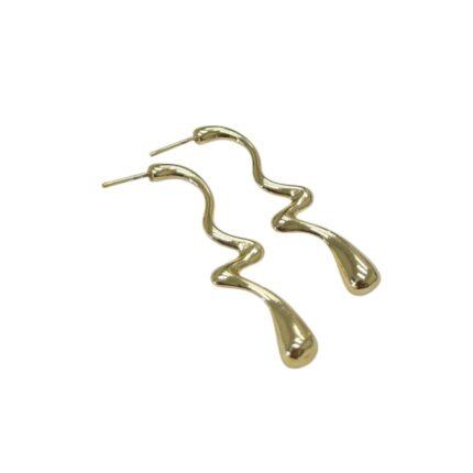 Base Brinco Disforme 24mm Dourado - 1 Par