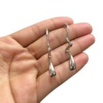 Base Brinco Disforme 24mm Níquel – 1 Par - Imagem 2