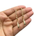 Base Brinco Disforme 24mm Dourado - 1 Par - Imagem 2