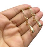 Base Brinco Disforme 24mm Dourado - 1 Par - Imagem 3