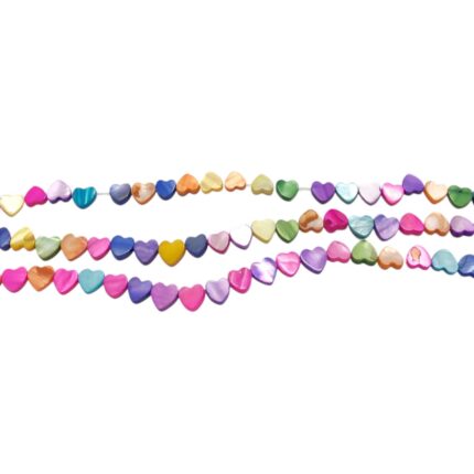 Fio Madrepérola Coração 8mm – 1 Fio