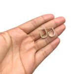 Base Brinco 16mm Dourado – 1 Par - Imagem 2