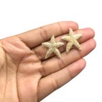Base Brinco Estrela Do Mar 24mm Dourado - 1 Par - Imagem 2
