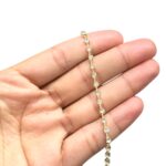 Corrente Strass Vidro SS12 Dourado – C/ 50 Metros - Imagem 2