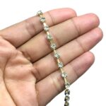 Corrente Strass Vidro SS18 Dourado – C/ 50 Metros - Imagem 2