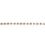 Corrente Strass Vidro SS16 Dourado – C/ 50 Metros - Imagem 4