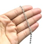 Corrente Strass Vidro SS12 Níquel – C/ 50 Metros - Imagem 2