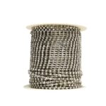 Corrente Strass Vidro SS12 Níquel – C/ 50 Metros