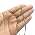 Corrente Strass Vidro SS6.5 Níquel – C/ 50 Metros - Imagem 2