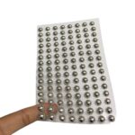 Cartela Meia Pérola 8mm Prata – 1 Und - Imagem 2