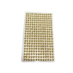 Cartela Meia Pérola 6mm Dourado – 1 Und