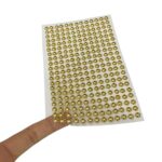 Cartela Meia Pérola 6mm Dourado – 1 Und - Imagem 2