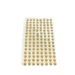 Cartela Meia Pérola 8mm Dourado – 1 Und