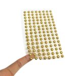 Cartela Meia Pérola 8mm Dourado – 1 Und - Imagem 2