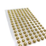 Cartela Meia Pérola 8mm Dourado – 1 Und - Imagem 3