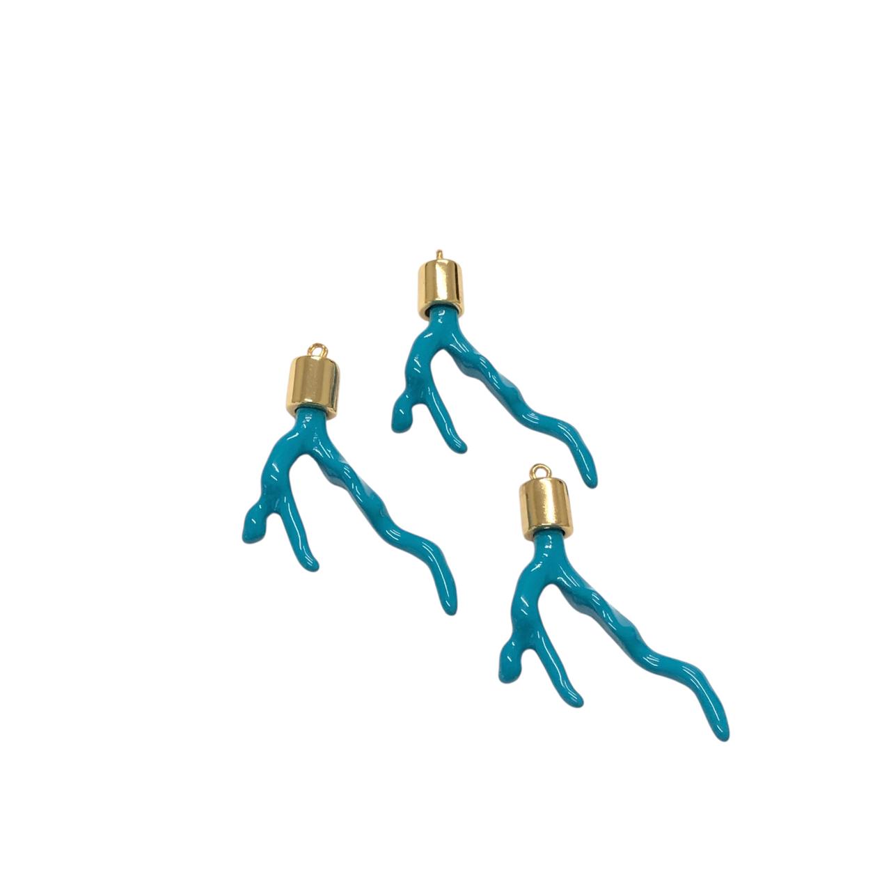 WhatsApp Image 2025-12-09 at 11.07.26 Pingente Imitação Coral 53mm C/ Terminal Dourado - 1 Und - Imagem 1