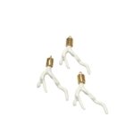 Pingente Imitação Coral 53mm C/ Terminal Dourado – 1 Und