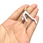 Pingente Imitação Coral 53mm C/ Terminal Dourado – 1 Und - Imagem 2