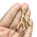 Pingente Imitação Galho 45mm Dourado - 1 Und - Imagem 3