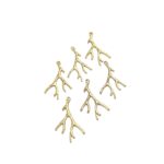 Pingente Imitação Galho 45mm Dourado - 1 Und