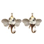 Pingente Elefante 49mm Dourado - 1 Und