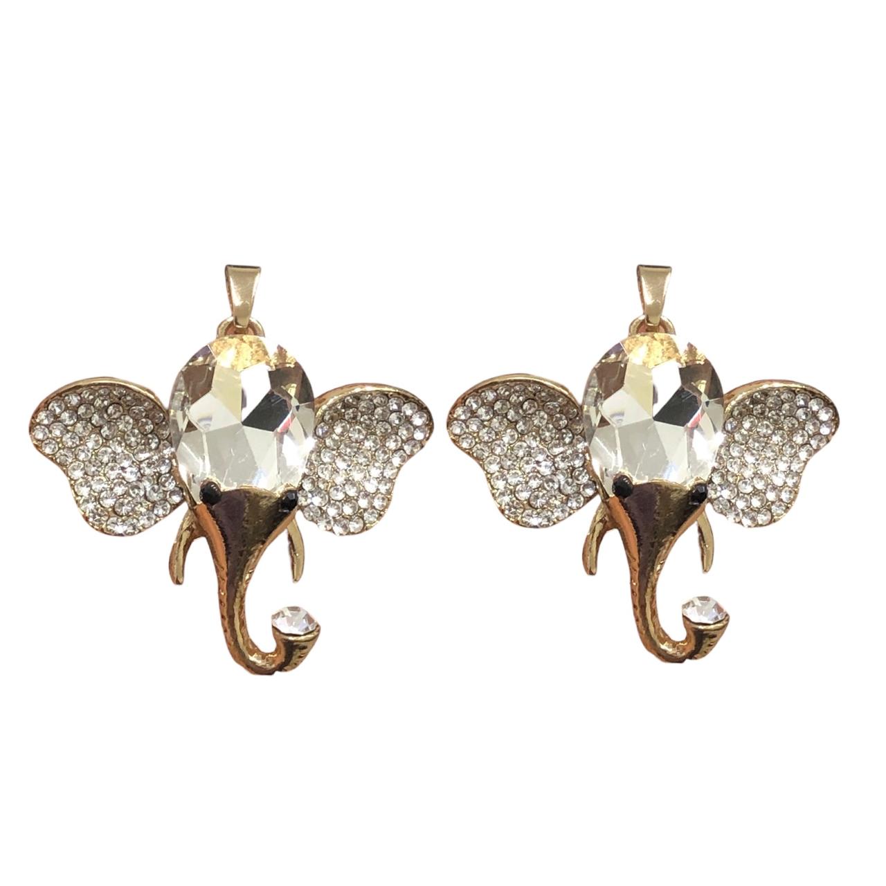 WhatsApp Image 2025-12-09 at 14.09.45 (11) Pingente Elefante 49mm Dourado - 1 Und - Imagem 1