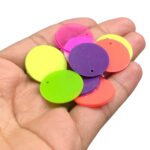 Pingente Redondo 22mm Acrílico - C/10 Unds - Imagem 3