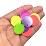 Pingente Redondo 22mm Acrílico - C/10 Unds - Imagem 2