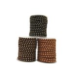 Fio de Couro Chamude 5mm C/ Spike Dourado – Metro - Imagem 3