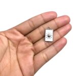 Pingente Retangular Sol 20mm C/ Resina Níquel - 1 Und - Imagem 2