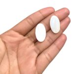 Passante Madrepérola Oval 15x25mm - C/ 10 Unds - Imagem 2