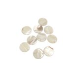 Conta Madrepérola Redondo 25mm C/ Furo - C/ 10 Unds