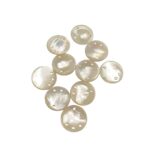 Madrepérola Redondo 20mm C/ 4 Furos - C/ 10 Unds