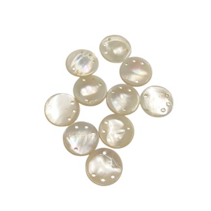 Madrepérola Redondo 20mm C/ 4 Furos - C/ 10 Unds
