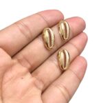 Entremeio Búzio 17mm Dourado - 1 Und - Imagem 3