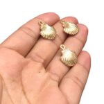 Pingente Concha Do Mar 18mm Dourado - 1 Und - Imagem 4