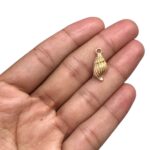 Pingente Concha Do Mar 19mm Dourado - 1 Und - Imagem 2