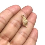 Pingente Concha Do Mar 19mm Dourado - 1 Und - Imagem 3