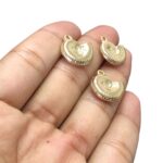 Pingente Caramujo 17mm Dourado - 1 Und - Imagem 3