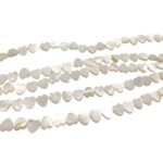Fio Madrepérola Coração 8mm – 1 Fio