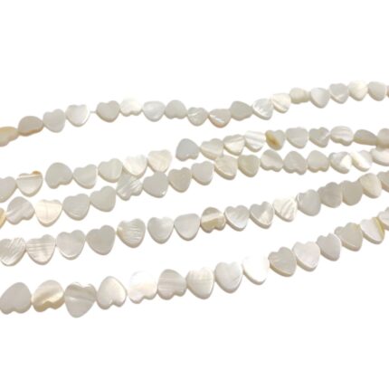 Fio Madrepérola Coração 8mm – 1 Fio