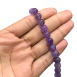 Fio Pedra Bola 8mm Ametista Roxo - 1 Fio - Imagem 2