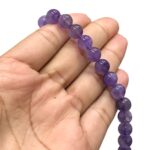 Fio Pedra Bola 8mm Ametista Roxo - 1 Fio - Imagem 3