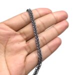 Corrente Trançada 4mm Grafite - Metro - Imagem 2