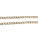 Corrente Achatada Oval 5x8mm Alumínio Dourado - Metro - Imagem 3